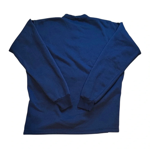 Vintage 1970s Patagonia Capilene Henley Performance Sweatshirt Blue Large - Picture 3 of 5